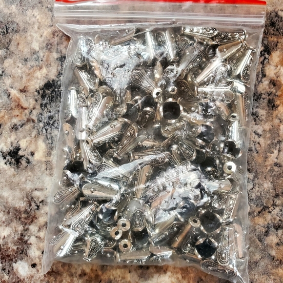 Bead Earring Caps Leather Caps - Picture 1 of 5